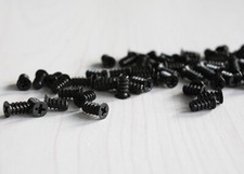 10x Black Computer PC Fan Mounting Screws 10mm Length