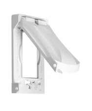 Bell Weatherproof Single Outlet Outdoor Receptacle Cover (9 Pack) White.(K)