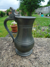 pichet en étain de 13 cm avec couvercle - Etain du manoir Paris