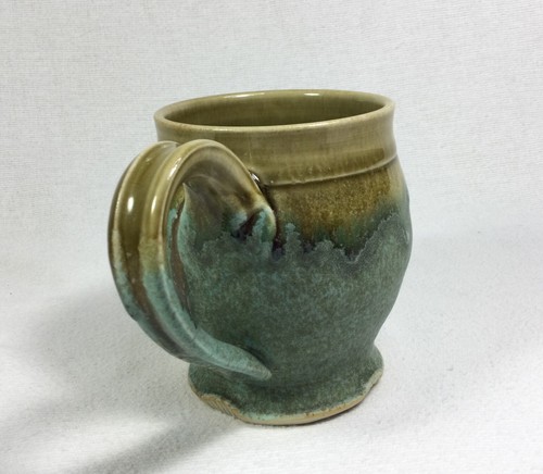 Red Rock Bakery Pottery Mug Moab Utah Rustic Handmade Signed - Picture 7 of 18