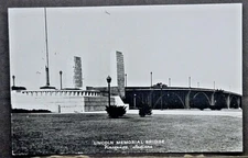 Vicennes IN Real Photo Postcard  of the Lincoln Memorial Bridge SHIPS FREE