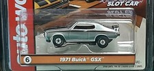 NOS Autoworld Silver Black 71 Buick GSX Thunderjet HO Slot Car Run on Aurora AFX