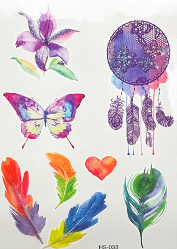 4pcs GLITTER Kids Cartoon Temporary Tattoo art stickers Waterproof Body/face - Picture 54 of 55
