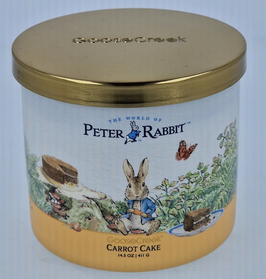 Goose Creek Candle Peter Rabbit™ Kerze Limited Edition 411g Carrot Cake *NEU* - Bild 1 von 1