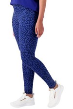 Sport Savvy Printed Ankle Length Legging Blue Animal