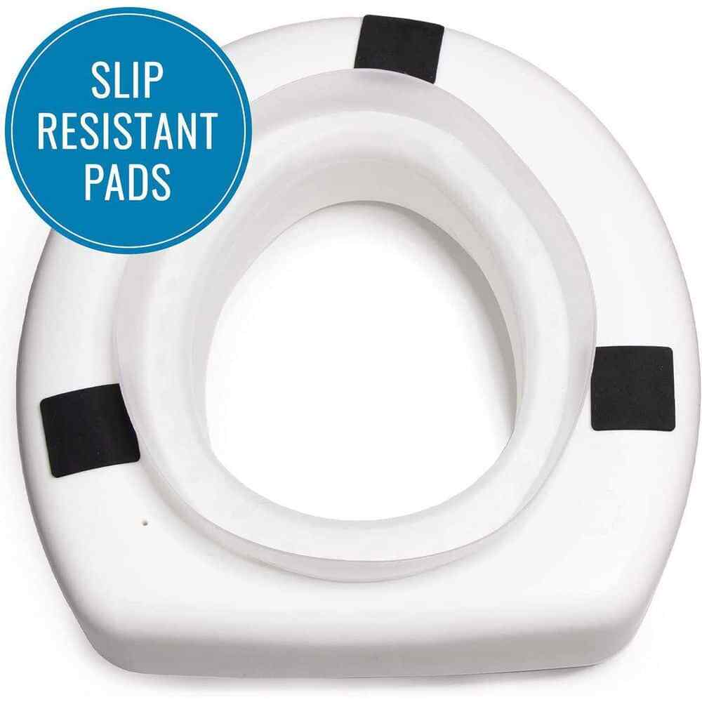 Elevated Toilet Seat Riser Handicap Tall Home Nursing Elderly Booster