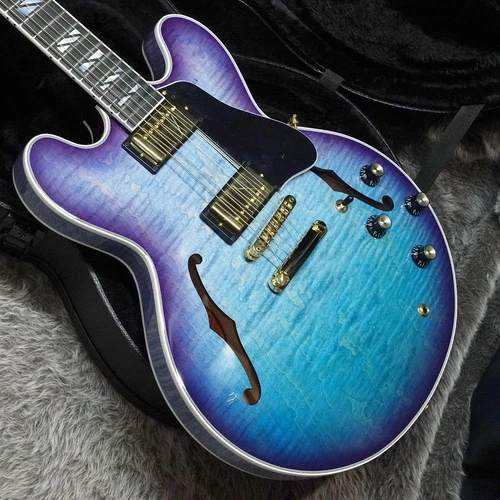 Acoustic Electric Guitar Gibson ES Supreme Blueberry Burst & Hard Case
