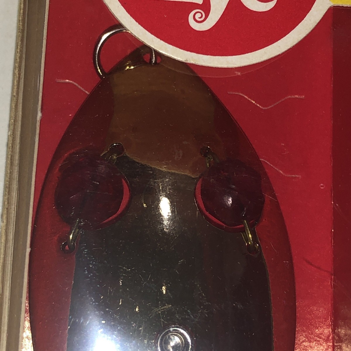 Leurre de pêche vintage rare en boîte originale Hofschneider red eye