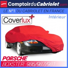 Housse / Bâche protection Coverlux Porsche Boxster en Jersey - couleur Rouge