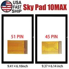 NEW Digitizer Touch Screen Glass Panel For Sky Devices Pad 10MAX - 51PIN / 45PIN