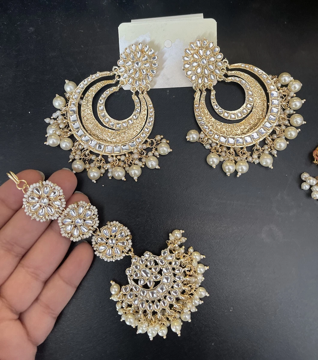 Bridal maang shop tikka set