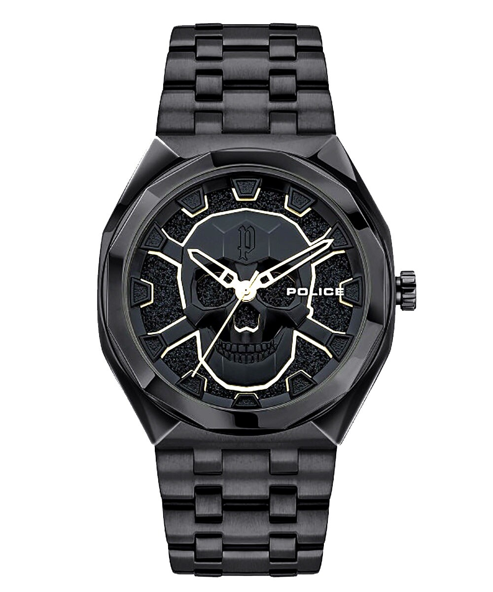 Police Reloj de Pulsera para Hombre Kediri Negro PEWJG2110701