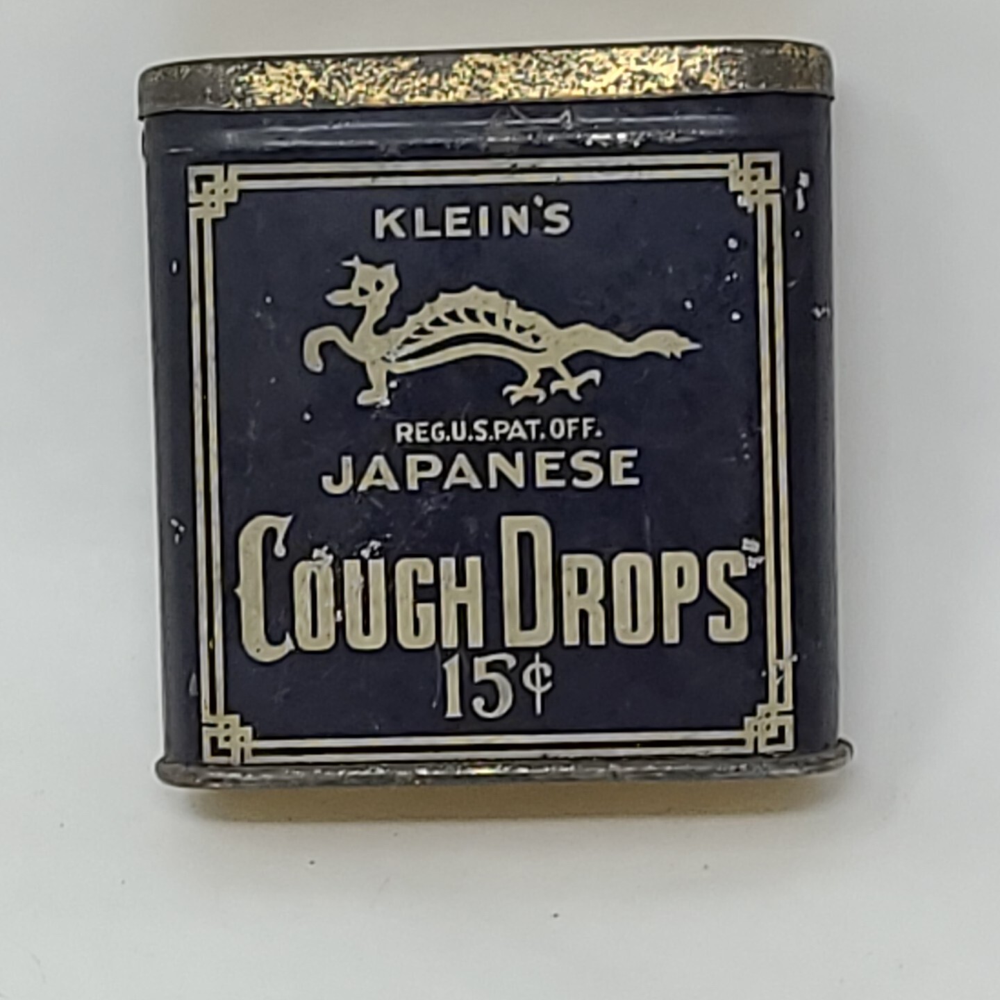 Vintage Klein's Japanese Cough Drops Dragon Tin Rare eBay