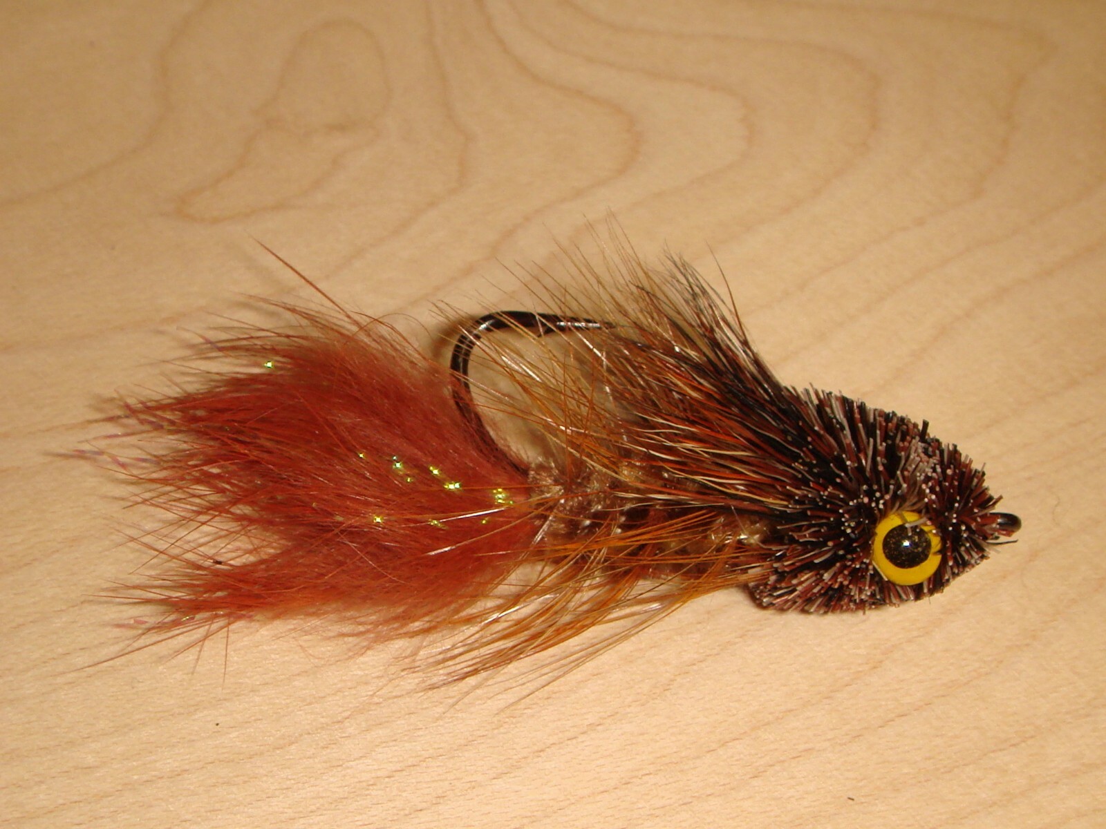 FLY FISHING FLIES - Brown MINI SCULPIN size #4 (3 pcs.)