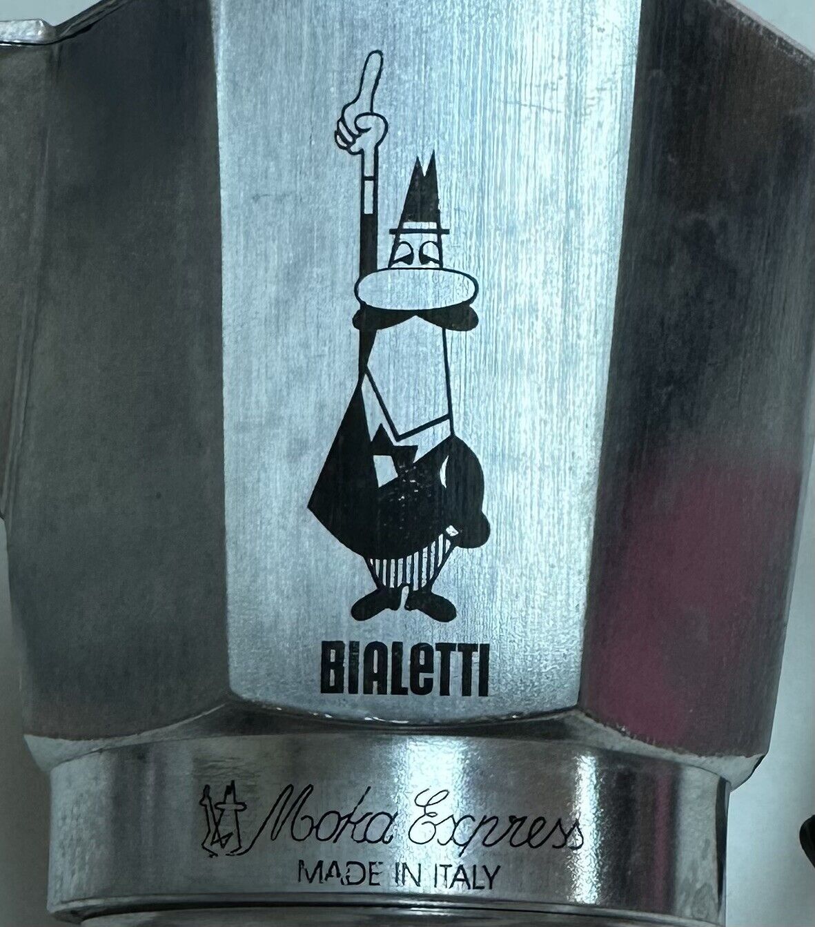 Bialetti Moka Express Stove Top Coffee Maker Steel Vintage U27 Kitchenware  L27