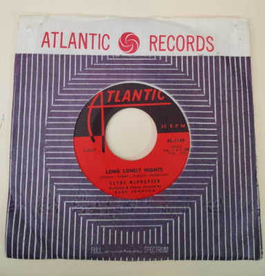 Clyde McPhatter LONG LONELY NIGHTS / HEARTACHES (R&BLUES 45) #1149 PLAYS VG++
