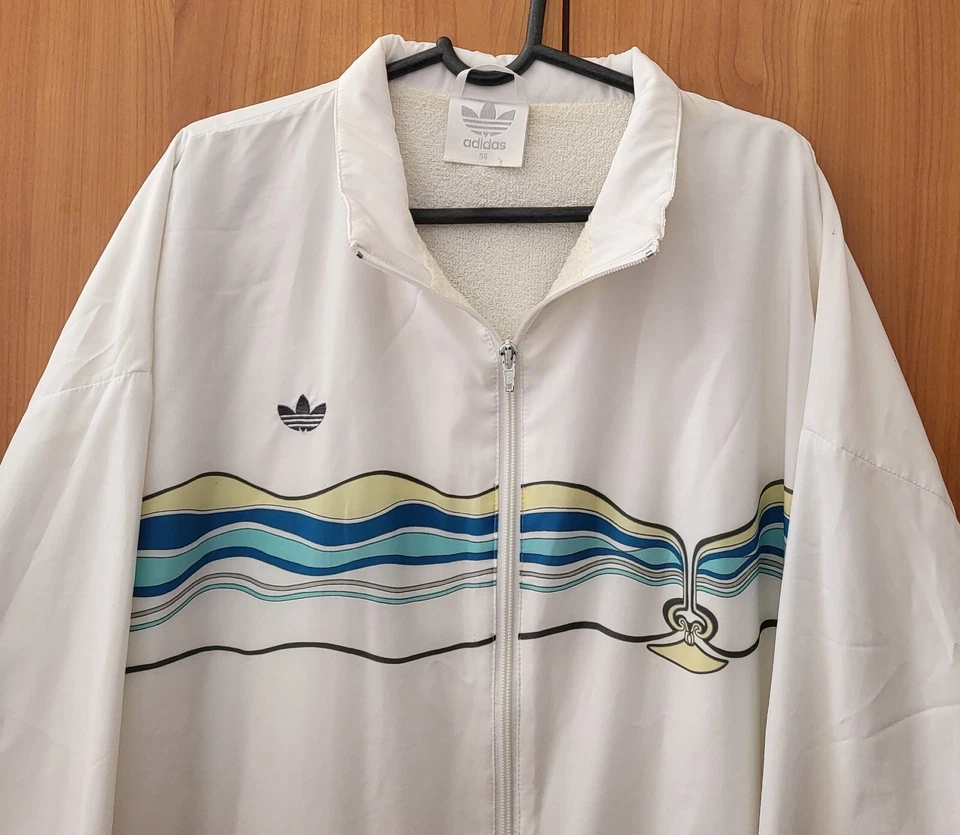 ADIDAS TRACKSUIT IVAN LENDL 1986 / 1987 TENNIS JACKET WEST GERMANY SIZE D56 XL - Image 3 of 4