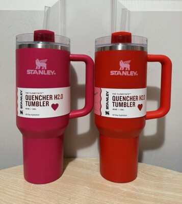Stanley Valentines Day Cosmo Pink Target Red 40oz Flowstate Quencher Tumbler Cup