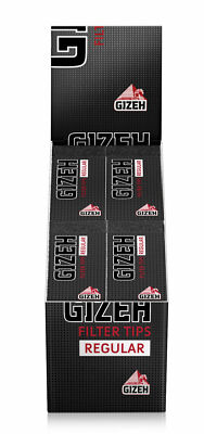 Gizeh Black Filter Tips Regular je 35 Blatt pro Heft  für Zigarettenpapier 