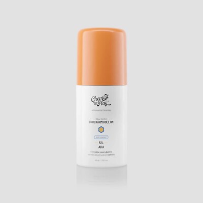 Chemist at Play Achsel Roll-On mit 5% Milchsäure 40ml (3er Pack)