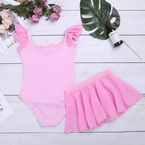 Toddler Girls Gymnastics Leotard Dress Ballet Dance Tutu Skirt Dancewear Sports - Bild 25 von 54