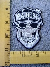 LAS VEGAS RAIDERS NFL FOOTBALL  IRON ON PATCH FREE SHIPPING