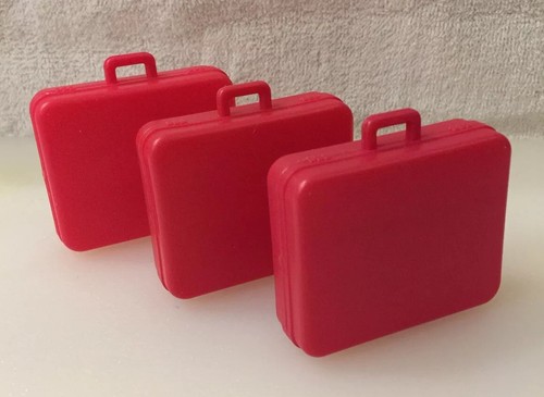 Barbie Doll RED Luggage Suitcases Set 