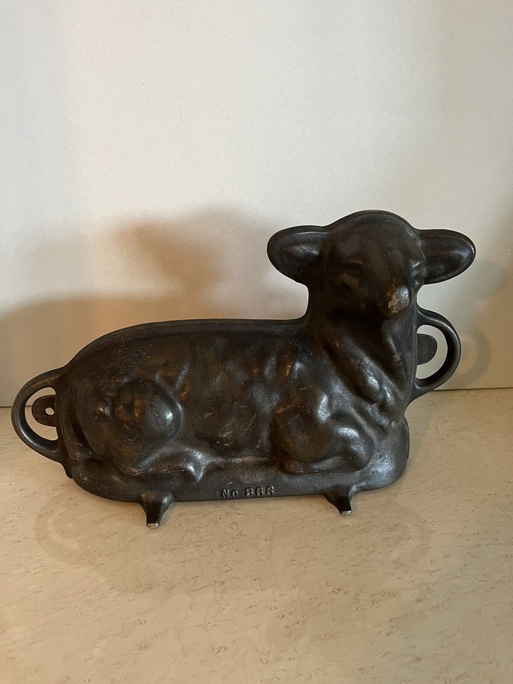 griswold cast iron lamb cake mold 866 eBay