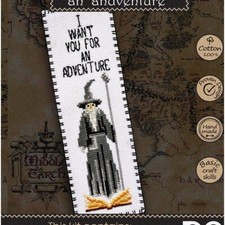 Gandalf's Adventure Cross Stitch Bookmark Kit - DIY Lord of The Rings Embroidery