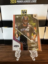 2024 Premier Lacrosse League PLL Mike Manley #03/10 Red Parallel 