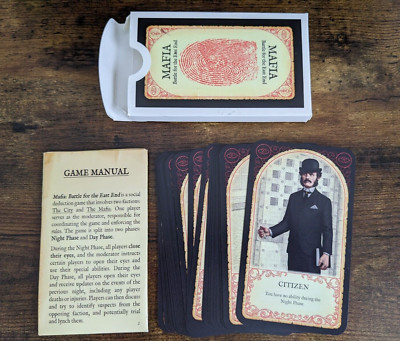 The MAFIA Game Cards - Battle for the East End - Werewolf Social Deduction Game