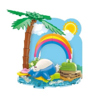 Pokemon Relaxo Figur Strand Sonne Bausteine Bricks Keeppley Anime