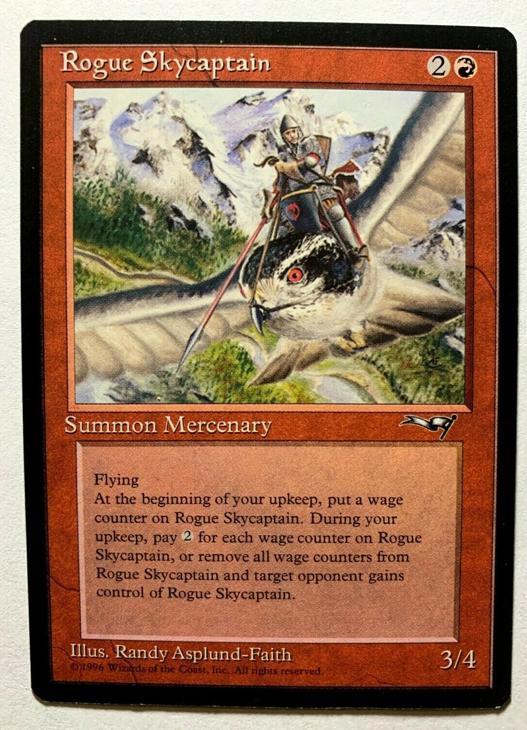ROGUE SKYCAPTAIN Alliances Magic The Gathering MTG HP 1996 RESERVED LIST