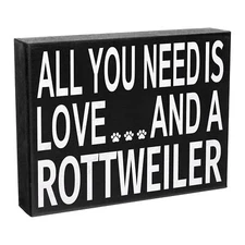JennyGems Rottweiler Gifts, Love and a Rottweiler, Rottweiler Decor Gift Ideas