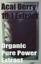 Acai Berry 10:1 Organic Extract Powder 100g - Amazon Super Antioxidant