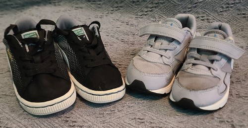 Nike Puma Air Max Lot of 2 athletic shoes SC gray suede casual sneakers size 9 - Picture 20 of 21