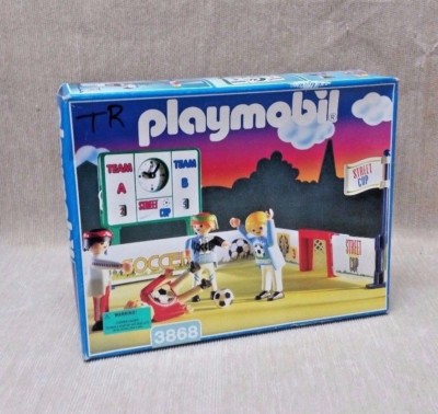 Playmobil 3868 Street Cup Arena Soccer Vintage 1996 New in Box