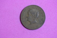 ZNALEZISKO MAJĄTKU 1943 - Meksykańskie Cinco Centavos!!  #J28542