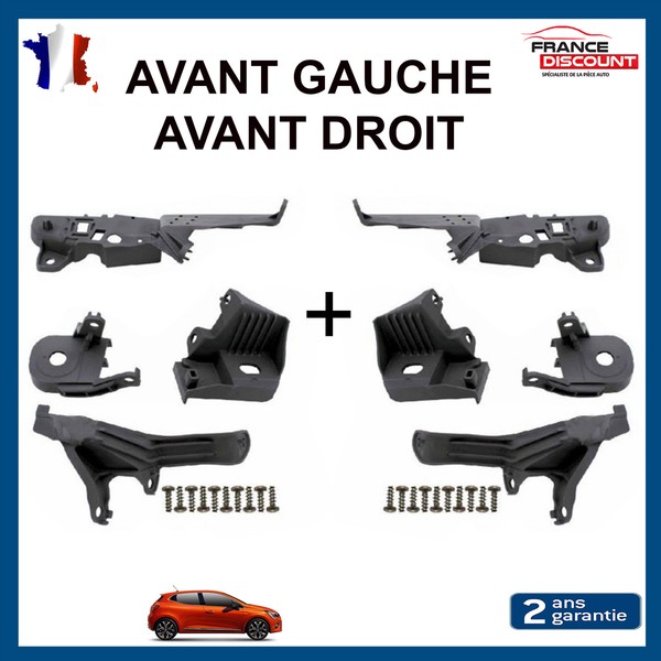 KIT Montage Scheinwerfer Vorne Links + Rechts FüR Clio V - 260E70544R 260E69870R-image