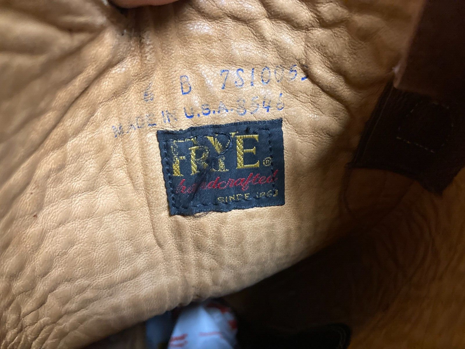 FRYE 8546 True Vintage Brown Leather Campus Boots Size 6 B Pre 70's!!!! AWESOME image 3