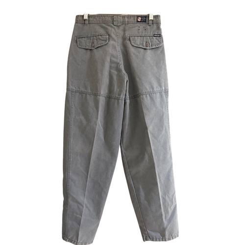 Bugle Boy Pleated Pants Vintage Casual Trousers Kids Gray Cotton Blend 28-30" - Picture 2 of 8