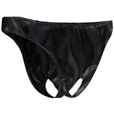 String sexy noir pour homme noir en wetlook - Regnes - Only Love