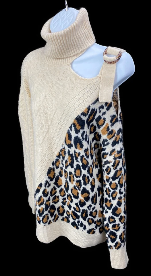 Suéter Contemporáneo Joven Zorro Ingenio Mediano Estampado Animal Leopardo Foto 3 de 4