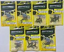 SPRO Power Black - Three Way Swivels for Saltwater & Freshwater Fishing PICK