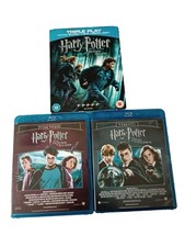 Harry Potter Years 3,4,5,6 & 7 Blu Ray Daniel Radcliffe Cert 12  VGC Free UK P&P