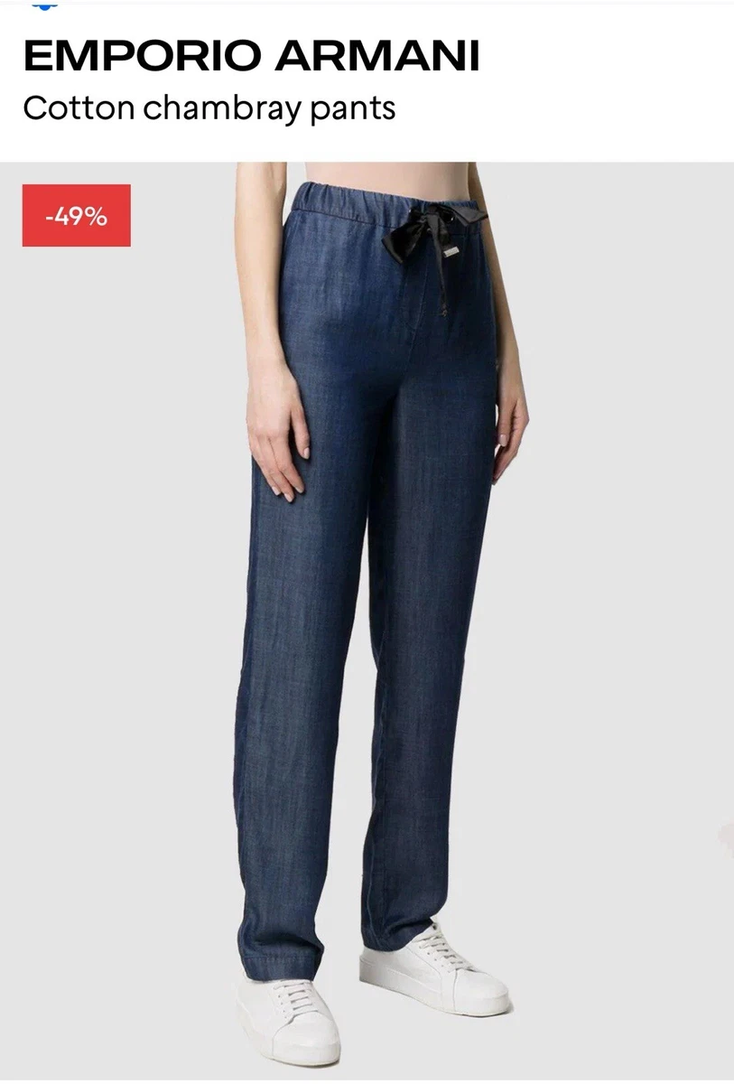 パンツ 60's Blue&Black Chambray Wool Slacks Chambray Pants for Women for sale | eBay