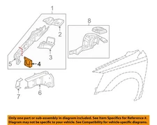 CHRYSLER OEM 08-20 CV Fender Structural Components Rails-Front Bracket 5109255AA