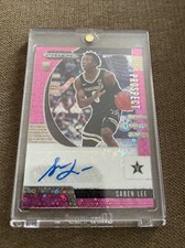 2020-21 Panini Prizm Draft Picks Pink Disco Fast Break RC Saben Lee Auto 01/25