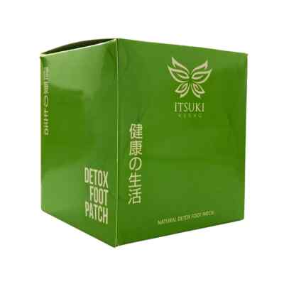 Genuine 1box 50pcs Health ITSUKI KENKO Cleansing Detox Foot Pads ''Patch'' Herbal