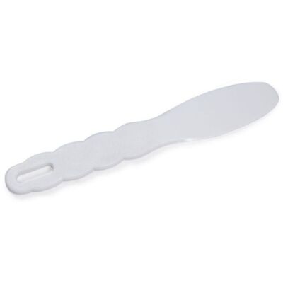 maxill Easy Grip Textured Wave Handle Spatula, Autoclavable, White, Single